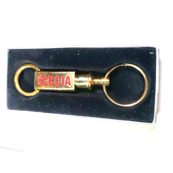 Barlow CCIA Extender Keychain Gold Tone In Box - Picture 3 of 12